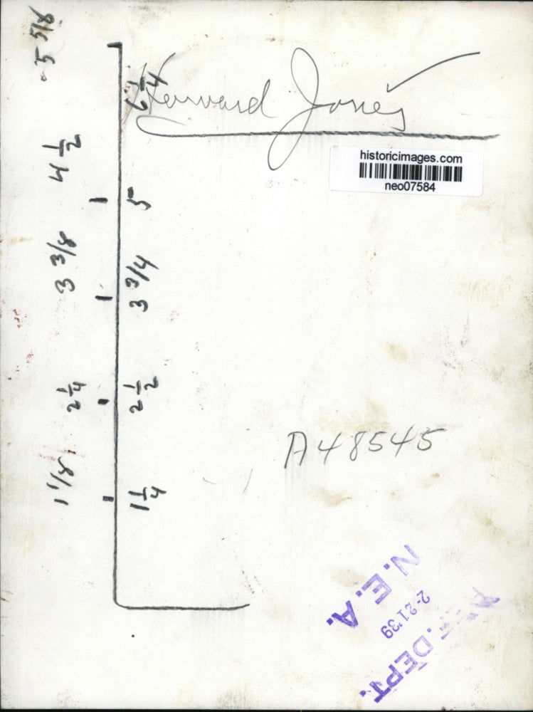 1939 Press Photo Harvard Jones - neo07584