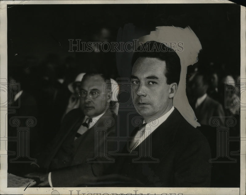 Load image into Gallery viewer, 1933 Press Photo David Lamson at Justice's court in San Jose, Ca for murder
