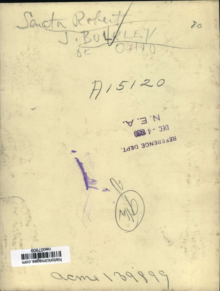 1930 Press Photo Senator Robert J. Bulkley of Ohio - neo07909