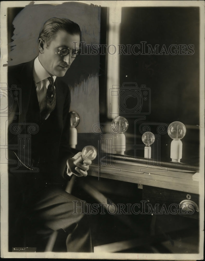 1924 Press Photo Juan J. Tomadelli, Italian Electrical Inventor - neo07986