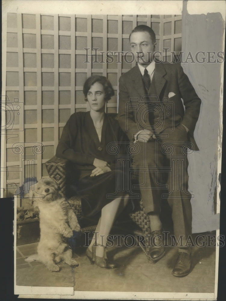Load image into Gallery viewer, 1927 Press Photo Rosamond Reed &amp; Charles Denby Jr. - neo08033
