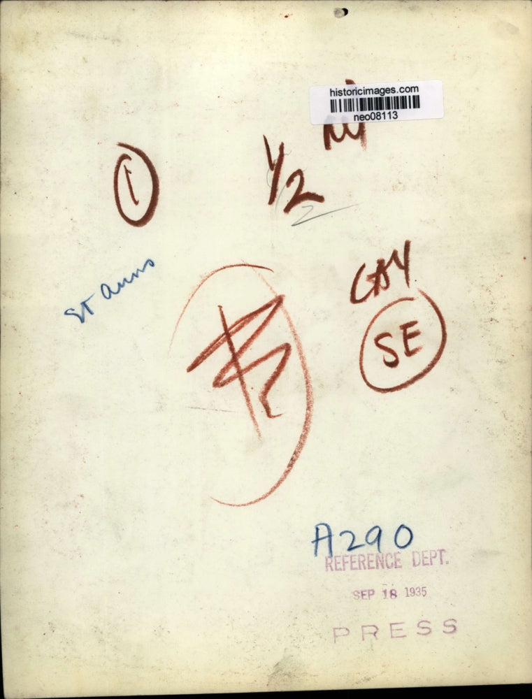 1935 Press Photo two babies at St. Ann's Foundation Orphanage in Cleveland