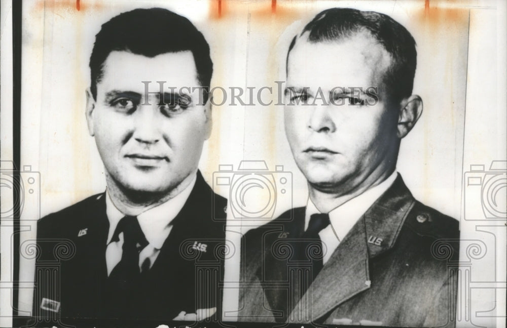 1960 Press Photo Lt. John R. McKope & capt. Freeman Olmsted held captive Russia