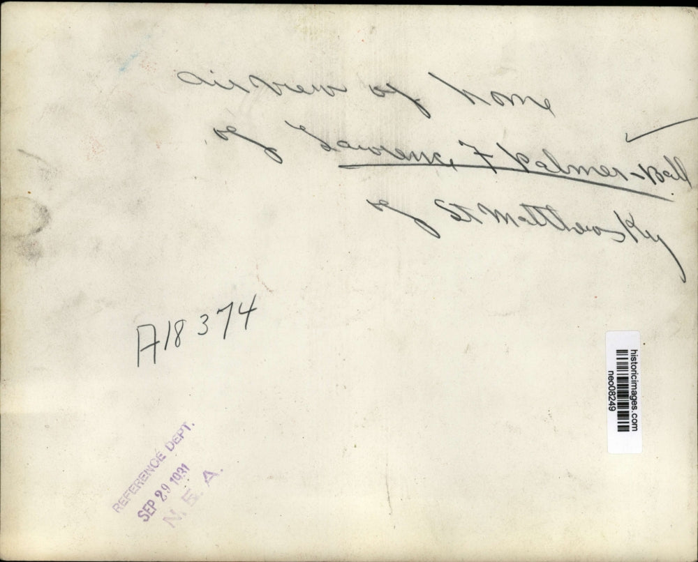 1931 Press Photo Laurence Palmer-Bell Home Aerial View, St Matthews, Kentucky