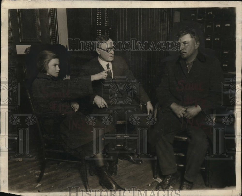 1922 Press Photo Daughter of Kate Mitchell Trostell, Eleanor & Albert Foster
