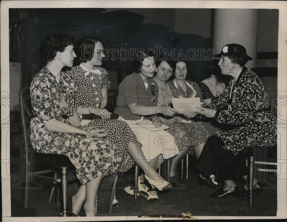 1936 Press Photo Caroline O'Day & Group of Democratic National Platform Committe
