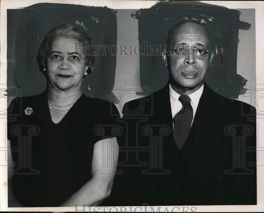 1955 Press Photo Mr & Mrs Walter Richmond Celebrate 50th Anniversary, Cleveland
