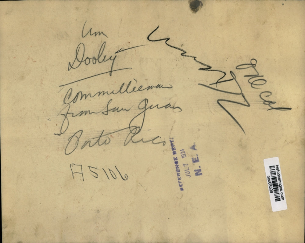 1924 Press Photo William Dooley, Committeeman from San Guan - neo08509