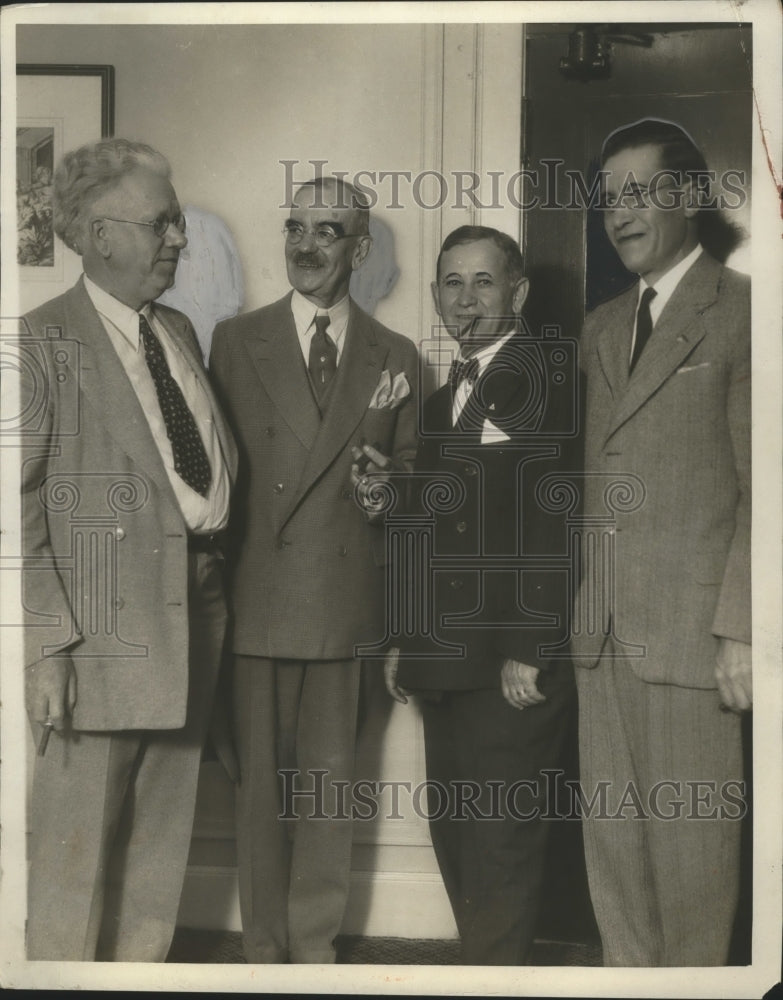 1930 Press Photo Dr. Joseph H. Ball, Robert L. Quisser, Frank M. Ransbottom etc.