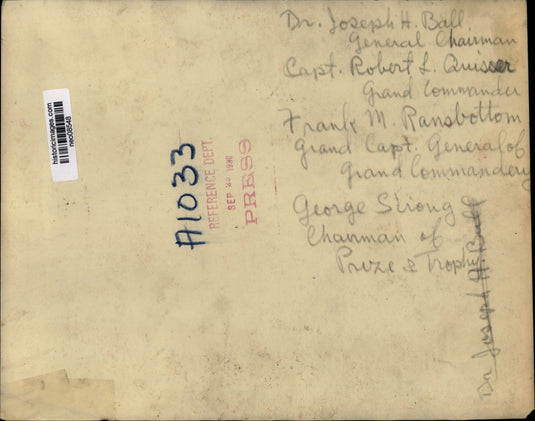 1930 Press Photo Dr. Joseph H. Ball, Robert L. Quisser, Frank M. Ransbottom etc.