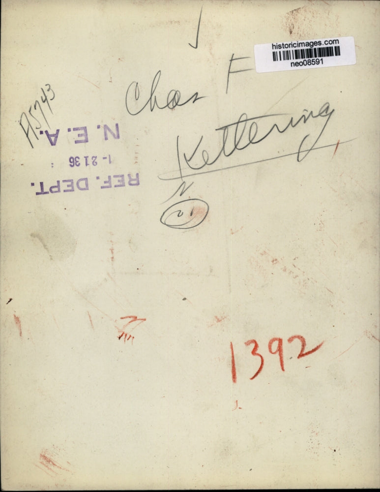 1936 Press Photo Chas F. Kettering - neo08591