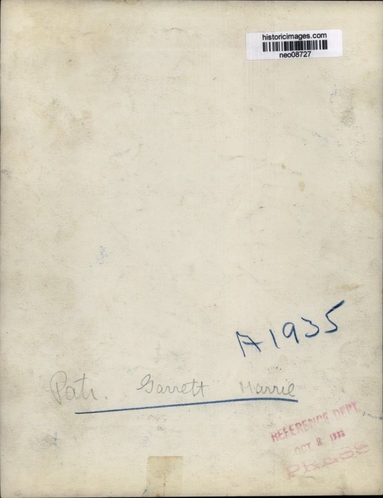 1933 Press Photo Police Patrolman Garrett Marrie - neo08727