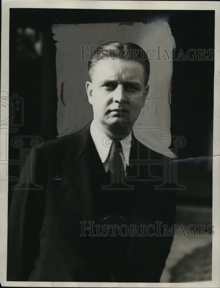 1934 Press Photo J. Dudley Dowson of Tennessee Valley Authority (TVA)