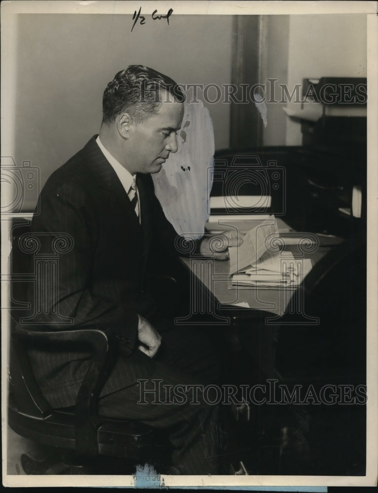1927 Press Photo Richard C. Patterson, Correction Commissioner for New York