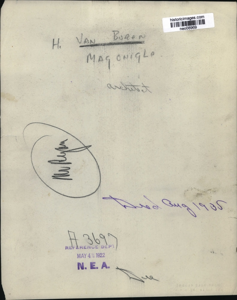 1922 Press Photo Architect H Van Buren Magonigle - neo08969