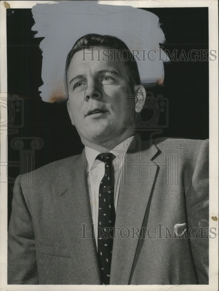 Load image into Gallery viewer, 1956 Press Photo Jim Moore, Hockey Player - neo09128
