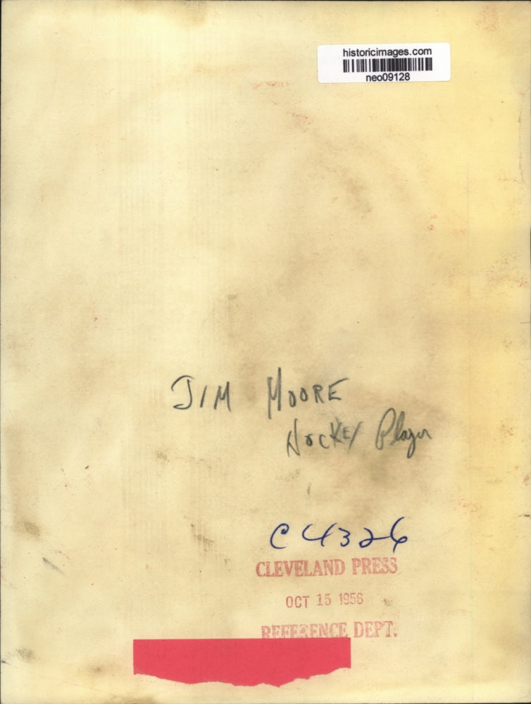 1956 Press Photo Jim Moore, Hockey Player - neo09128