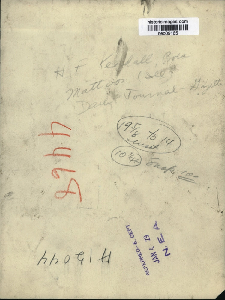 1929 Press Photo H. T. Kendall, pres. Daily Journal Gazette, Mattoon, IL