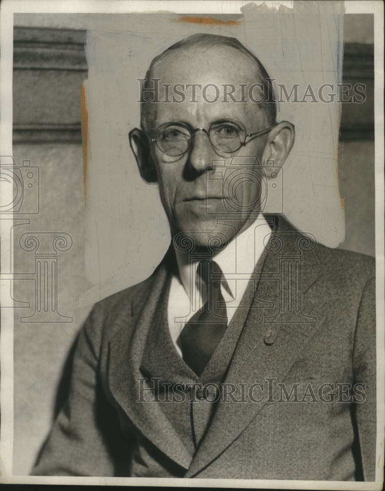 1932 Press Photo Hunter Morrison, Metal Stamping & Manufacturing Company Exec