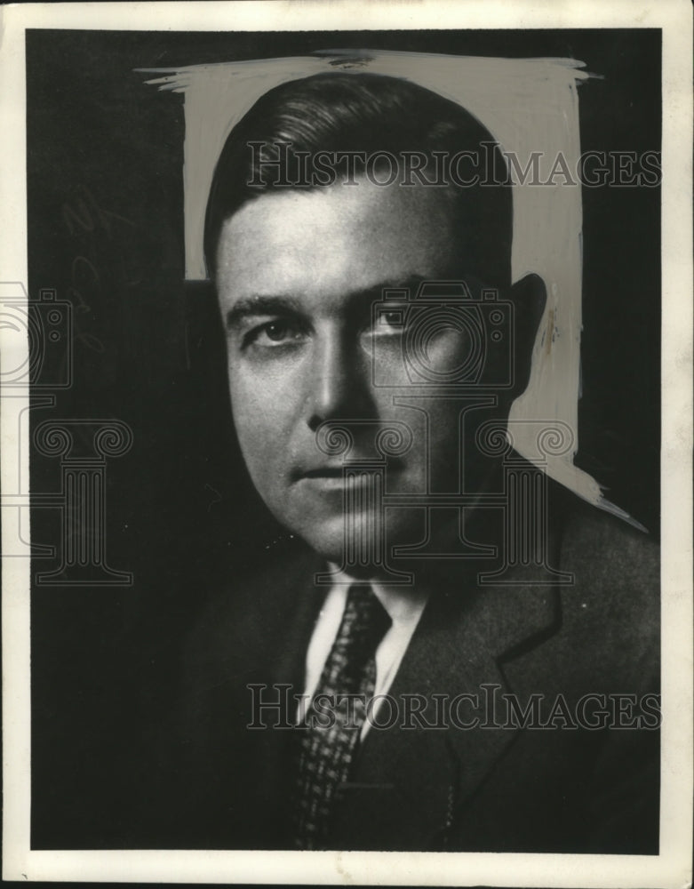1934 Press Photo Stanel Davies General Director of Charity Organization, NY
