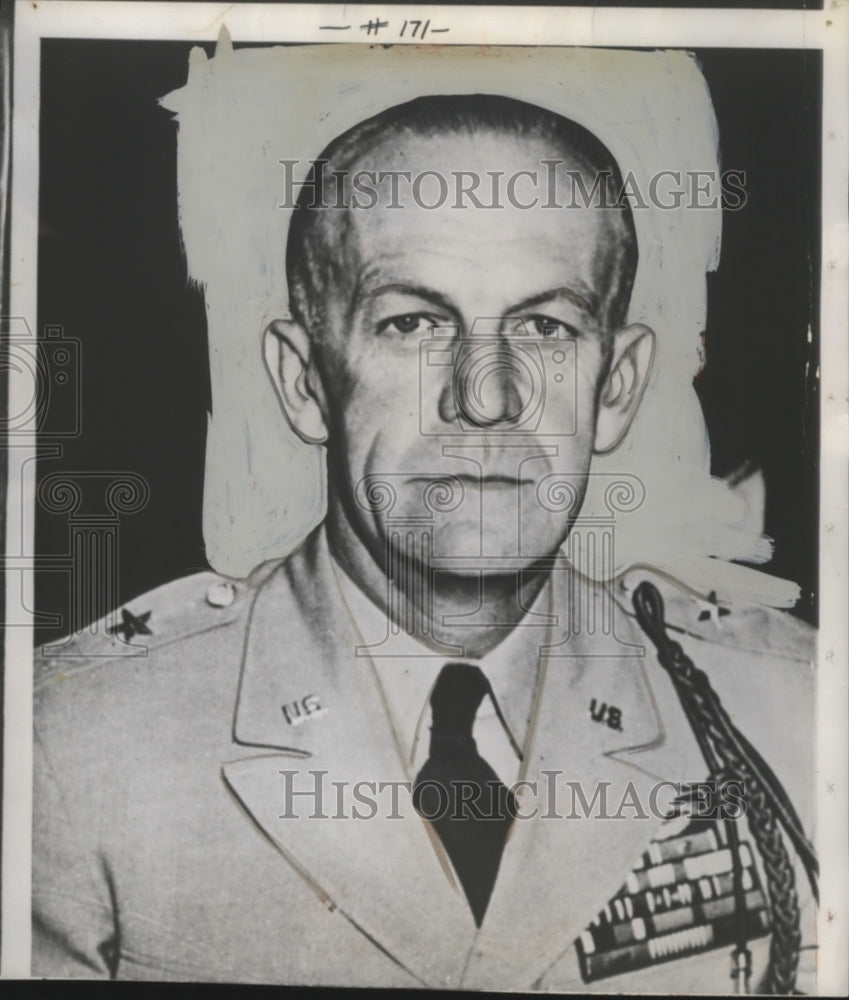 1954 Press Photo Brig Gen Ralph W Zwicker World War II Veteran - neo09376- Historic Images