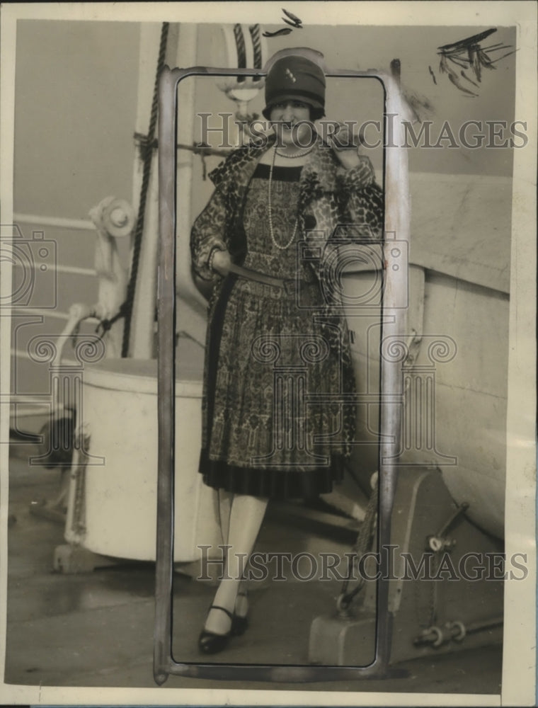 1927 Press Photo Mrs William McAdoo in US Case Against British Steamer