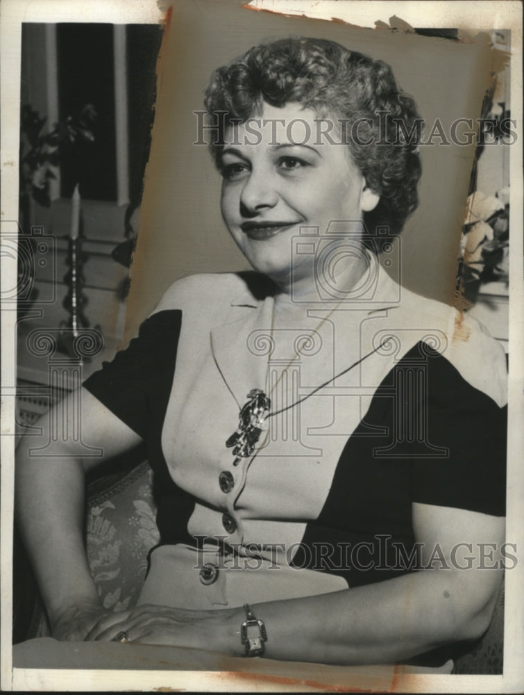 1942 Press Photo Helen Nelson, Wife of Donald M. Nelson, Wartime Production Head