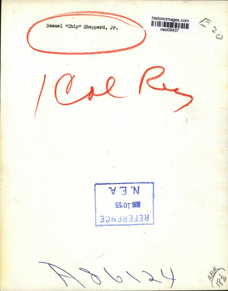 1955 Press Photo Samuel "Chip" Sheppard, Jr. - neo09437