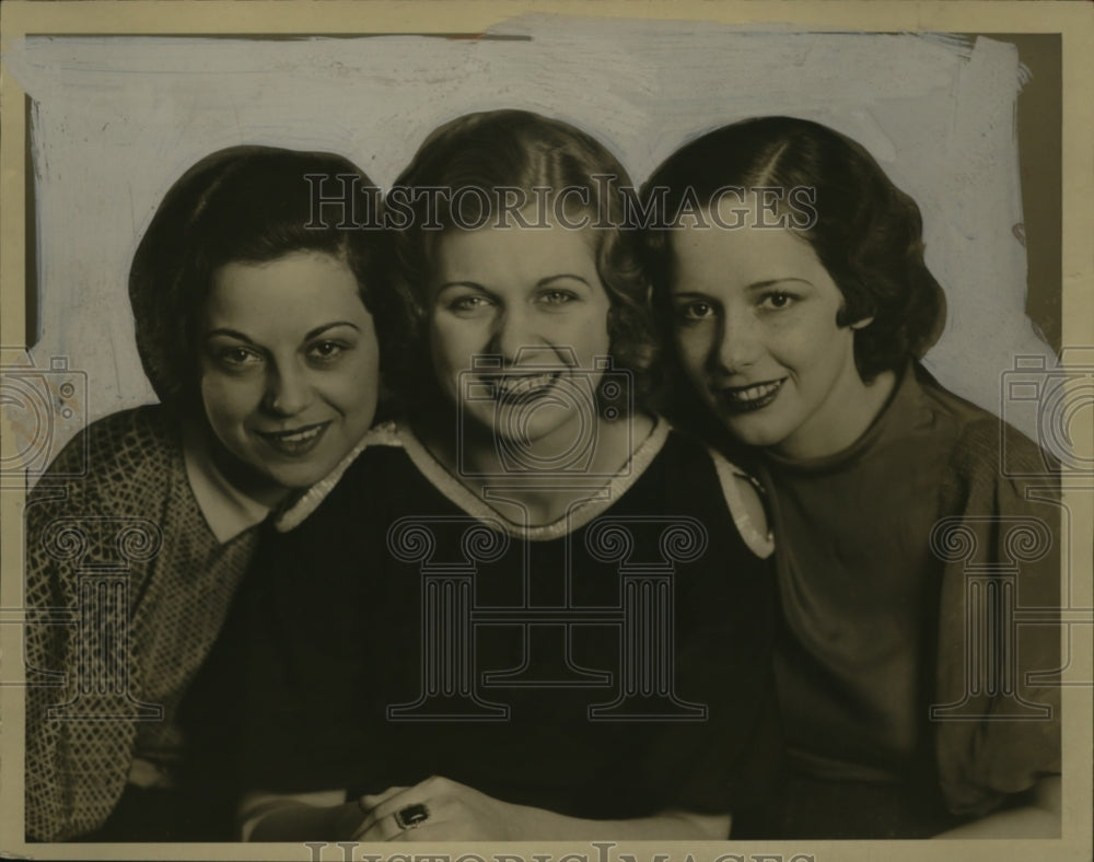 1933 Press Photo susina De Mineo, Dorothea Hahn & Althea - neo09579