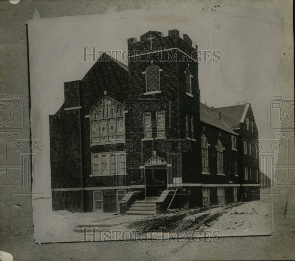1926 Press Photo Akron, Ohio New Church Apartment Building - neo09618