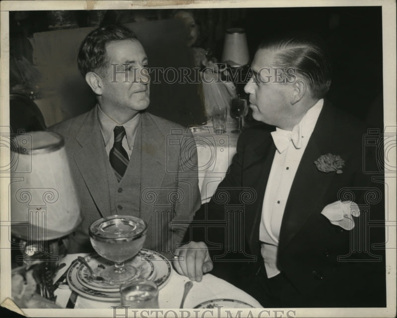 Load image into Gallery viewer, 1938 Press Photo Sheridan Downey, Morton Downey at Ambassador Coconut Grove
