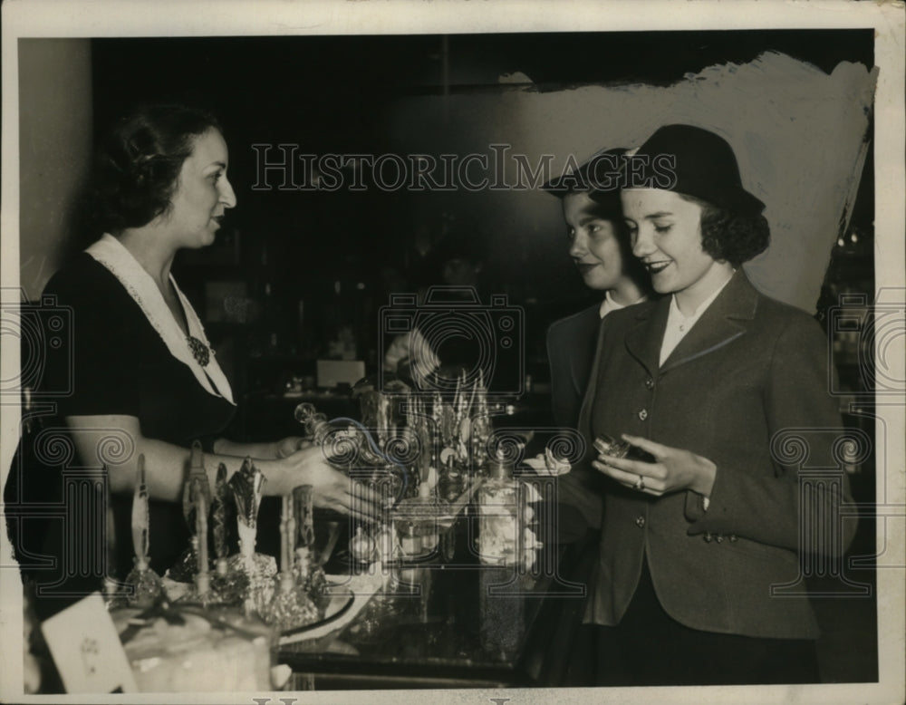1938 Press Photo Pam Soft, Mildred Stone of Bratenahl, Ohio - neo09720