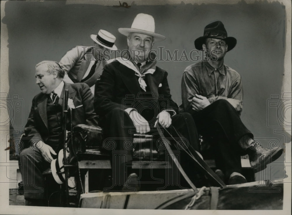 1937 Press Photo James. J. Farley Annual Convention of Elks Bernard Dickmann