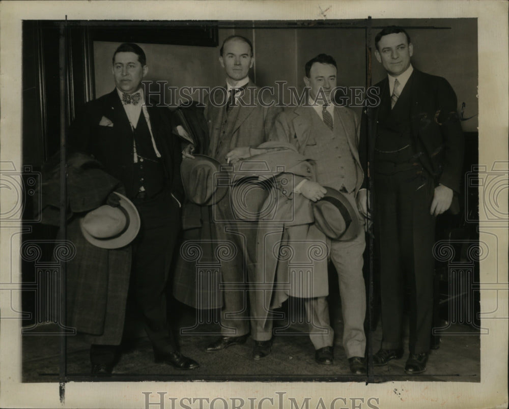 1927 Press Photo Bert Adams, James Matthews, Herman Geltman - neo09872