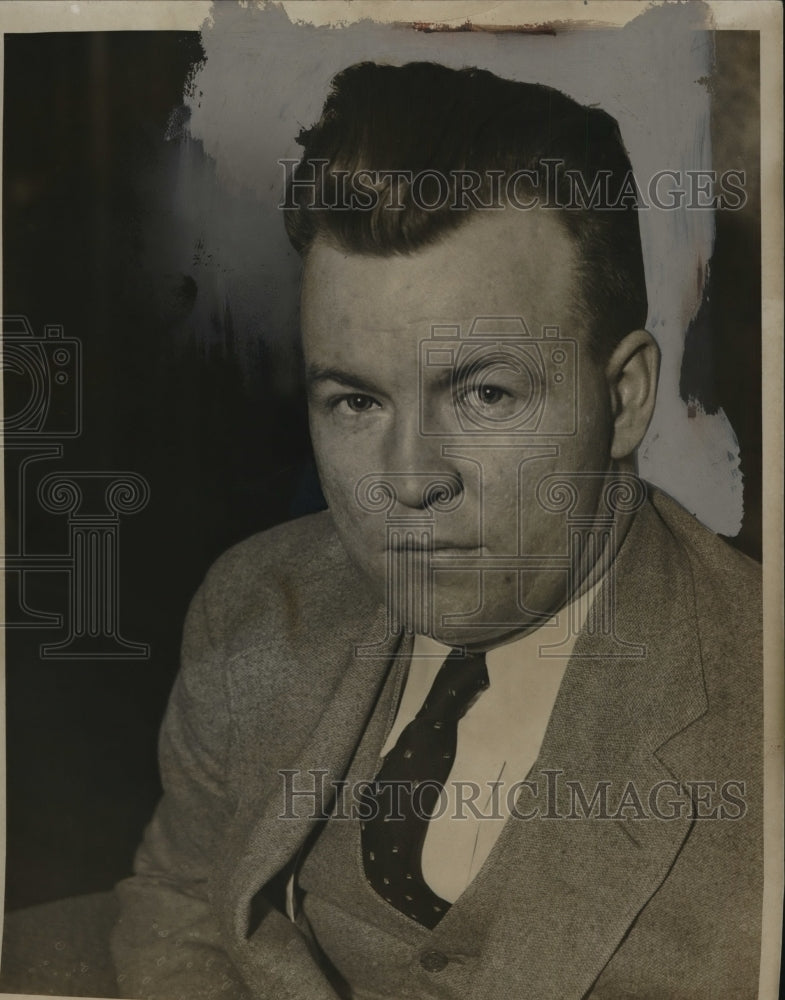 1934 Press Photo Edward J Crawler of the Dept of Municipal Court - neo09995