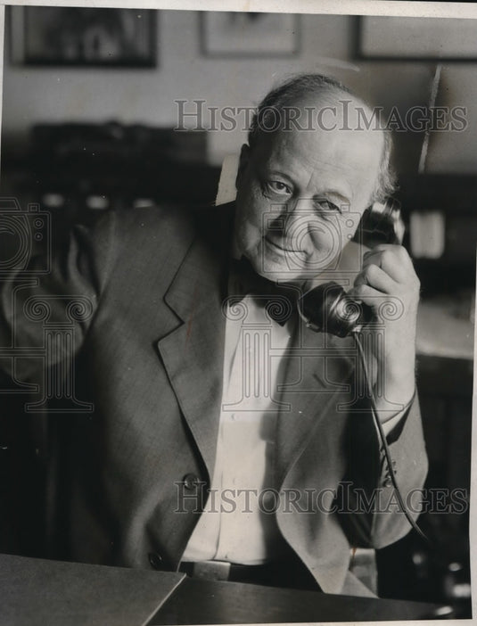 1932 Press Photo Atlee Pomerene Former Senator in Cleveland Law Office
