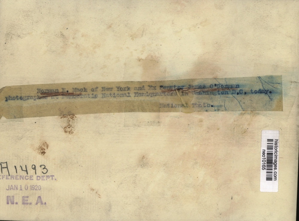 1920 Press Photo Norman E. Mack & ex Sen. James O'Garnman - neo10165