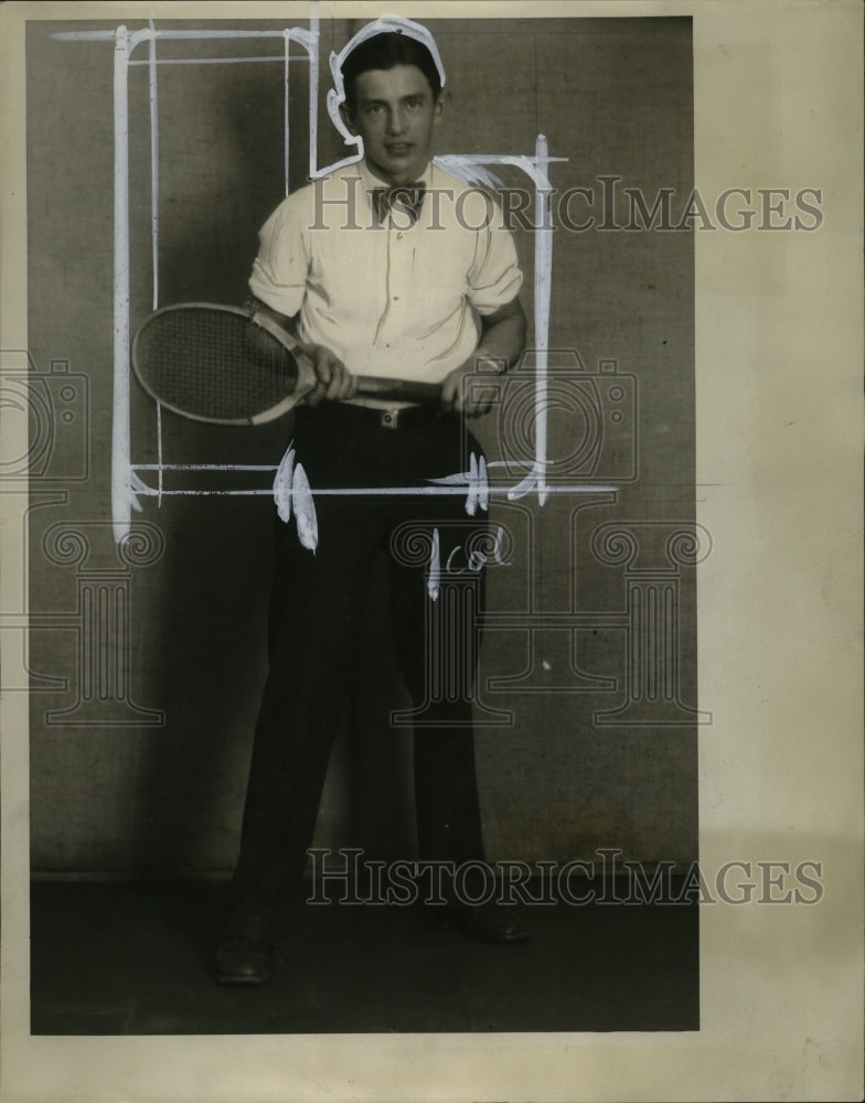 1929 Press Photo John J. Krups Public Parks Tennis Player Garfield - neo10214