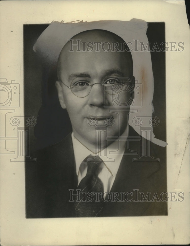 1932 Press Photo O.P. Hopkins Assistant Director Bureau of Foreign Commerce