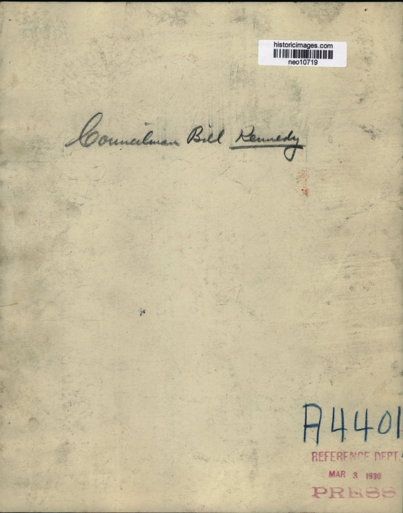 1930 Press Photo Councilman Bill Kennedy, Bowling - neo10719