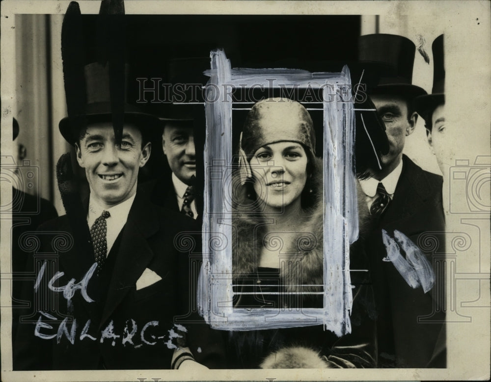 1928 Press Photo Count Folko Bernadotte & Estelle Manville Meet Pres Coolidge