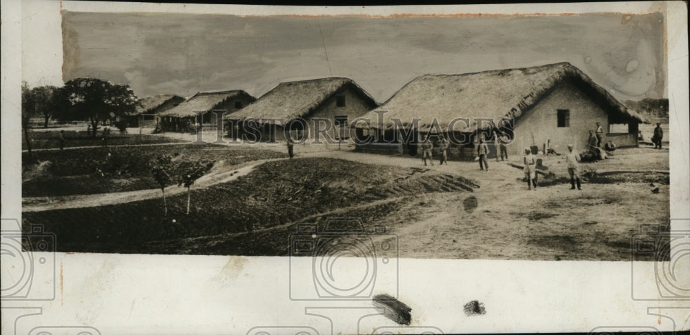 1932 Press Photo Gran Chaco Region Bolivian Troop Base - neo10876
