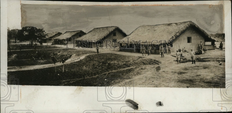 Load image into Gallery viewer, 1932 Press Photo Gran Chaco Region Bolivian Troop Base - neo10876
