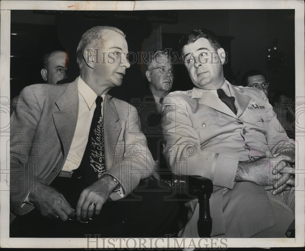 1930 Press Photo Ohio Rep Charles Yeltson, Lt Gen Edwin Rawlings in DC