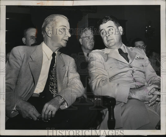 1930 Press Photo Ohio Rep Charles Yeltson, Lt Gen Edwin Rawlings in DC