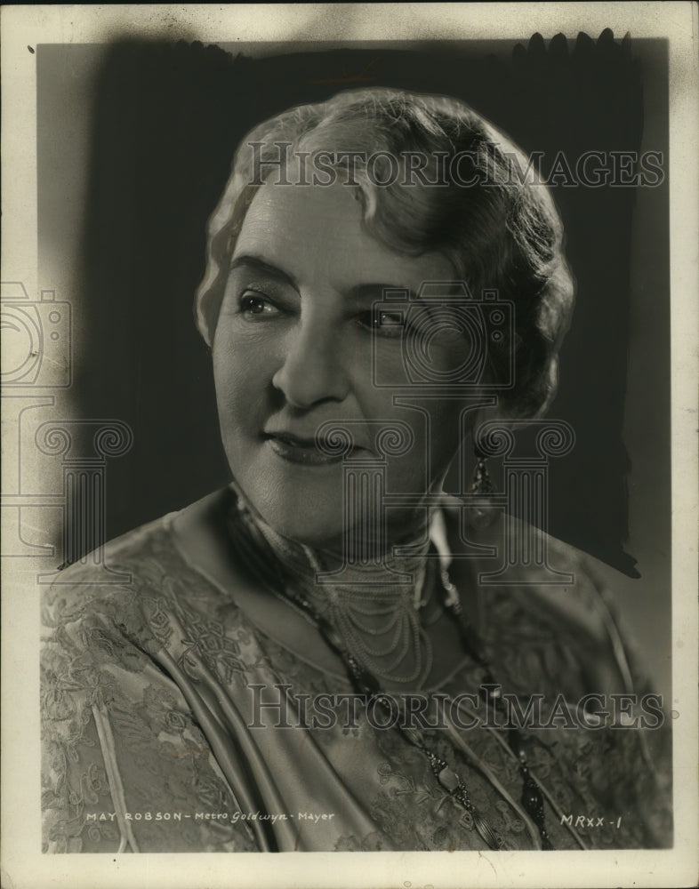 1934 Press Photo May Robson of MGM in Lady For A Day - neo11139