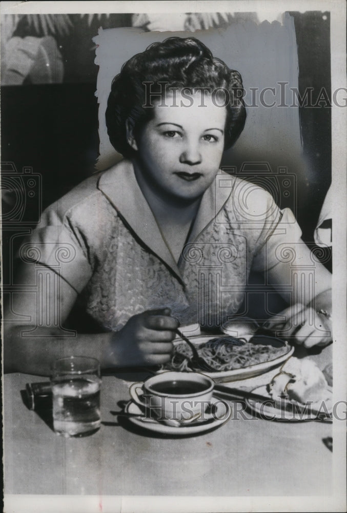 1954 Press Photo Leora Crissey, Witness in John Wable Murder Trial - neo11299