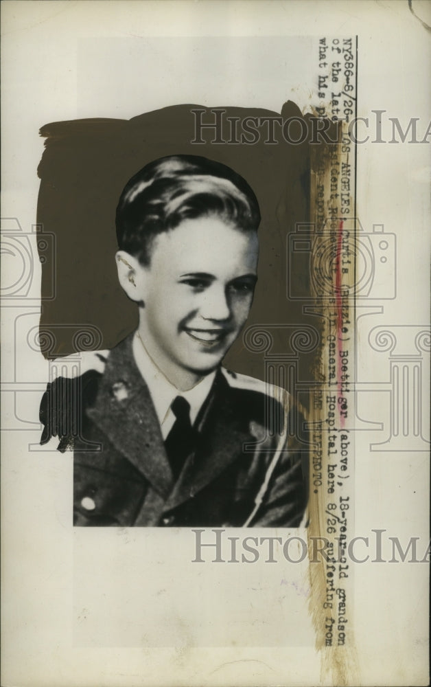 1948 Press Photo Curtis Boettiger grandson of Pres. Roosevelt - neo11323