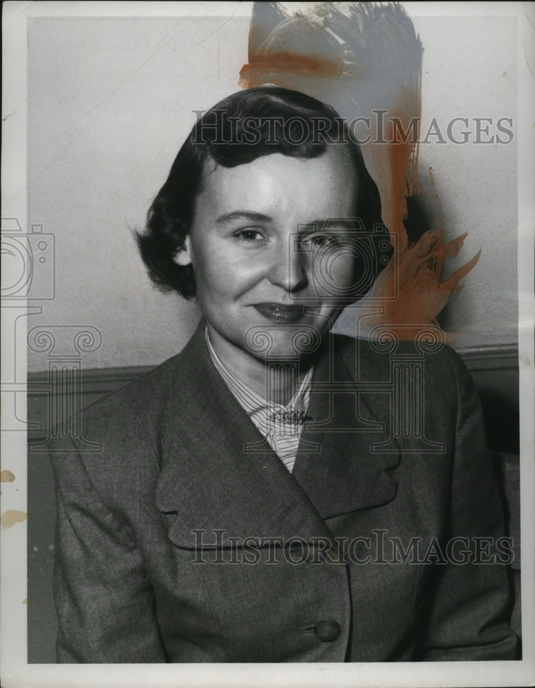 1955 Press Photo Mrs. John S. Anderson of Garfield Heights Junior Women's League