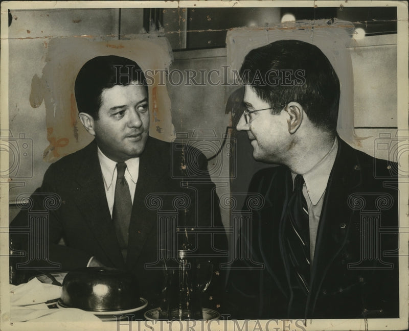 Load image into Gallery viewer, 1934 Press Photo Senator Robert LaFollette of Wisconsin &amp; Phillip R LaFollette
